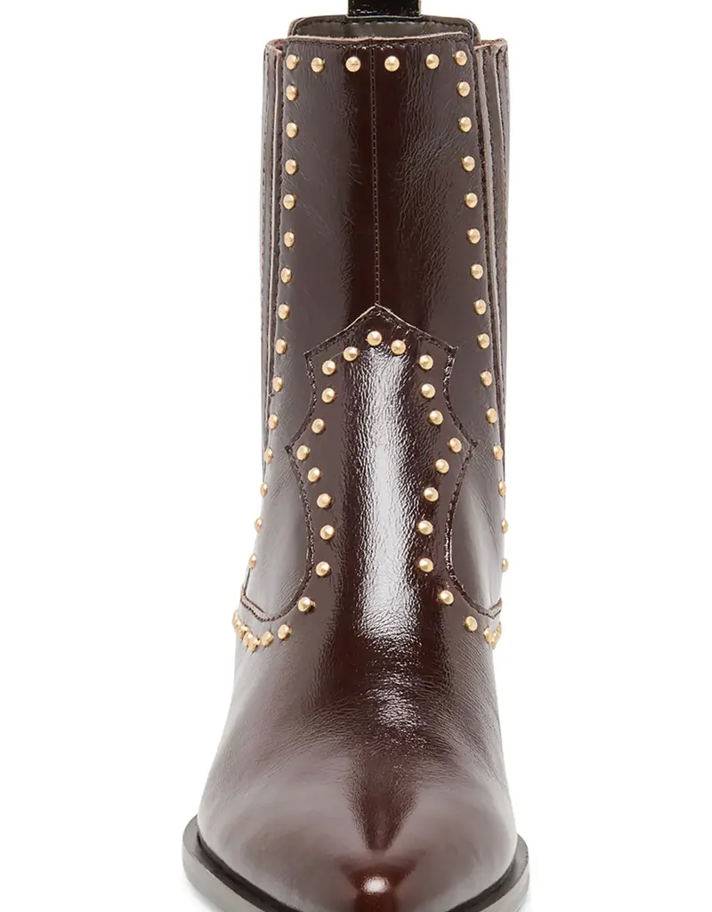 J.HOFFMAN'S Thomas Stud Boot in Black Cherry