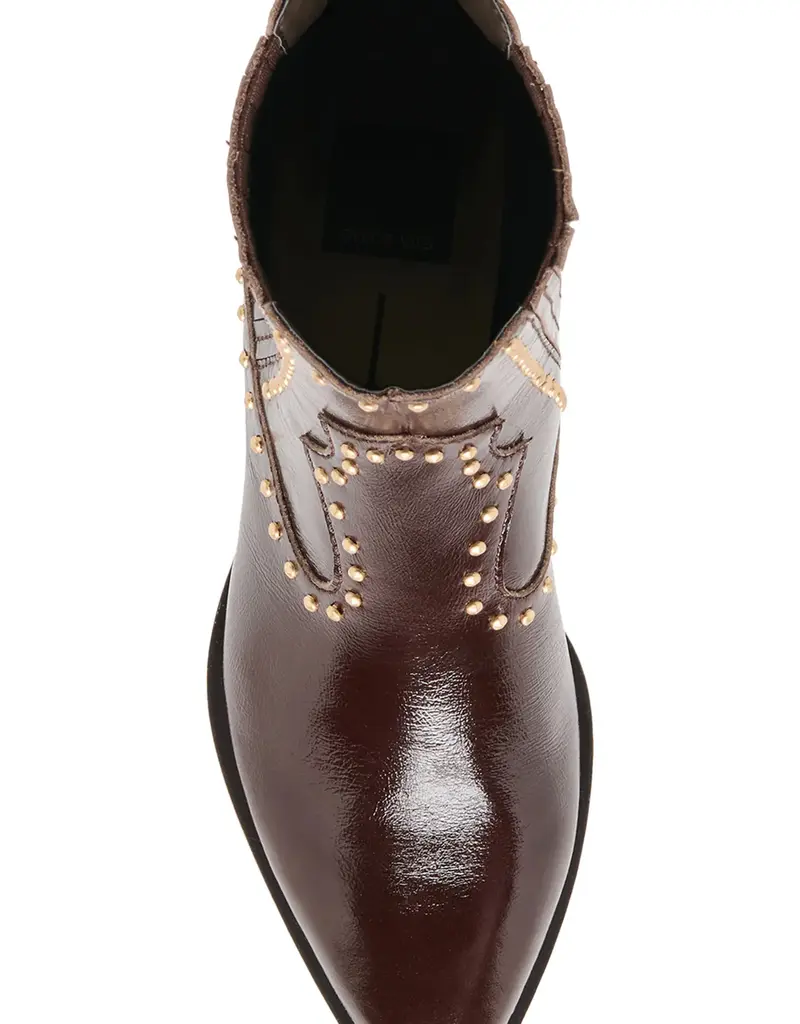 J.HOFFMAN'S Thomas Stud Boot in Black Cherry