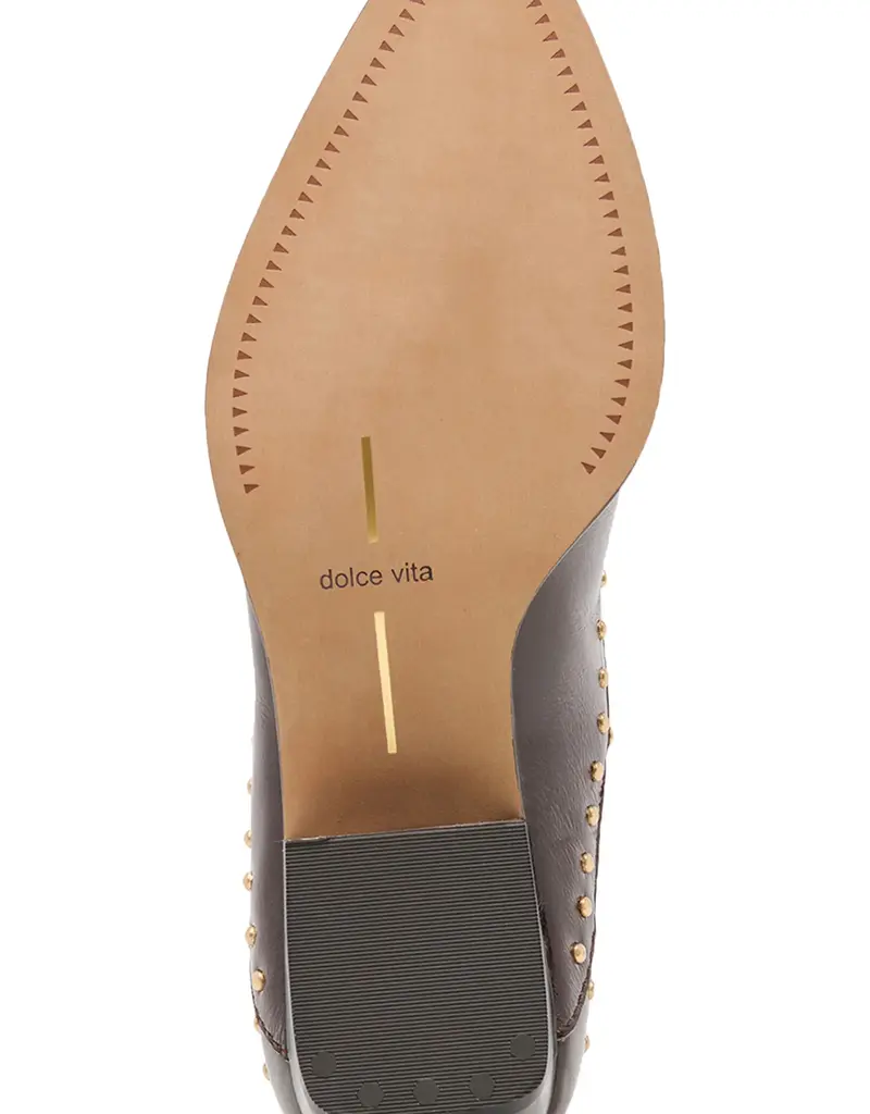 J.HOFFMAN'S Thomas Stud Boot in Black Cherry