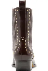 J.HOFFMAN'S Thomas Stud Boot in Black Cherry