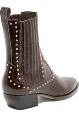 J.HOFFMAN'S Thomas Stud Boot in Black Cherry