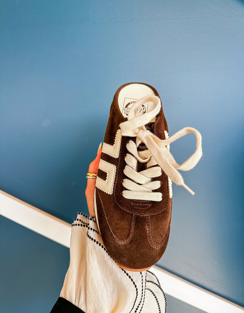 J.HOFFMAN'S Venice Sneaker in Velvet Chocolate
