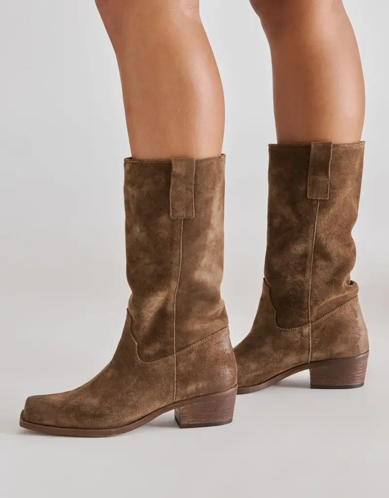J.HOFFMAN'S Romie Boot in Chocolate Suede