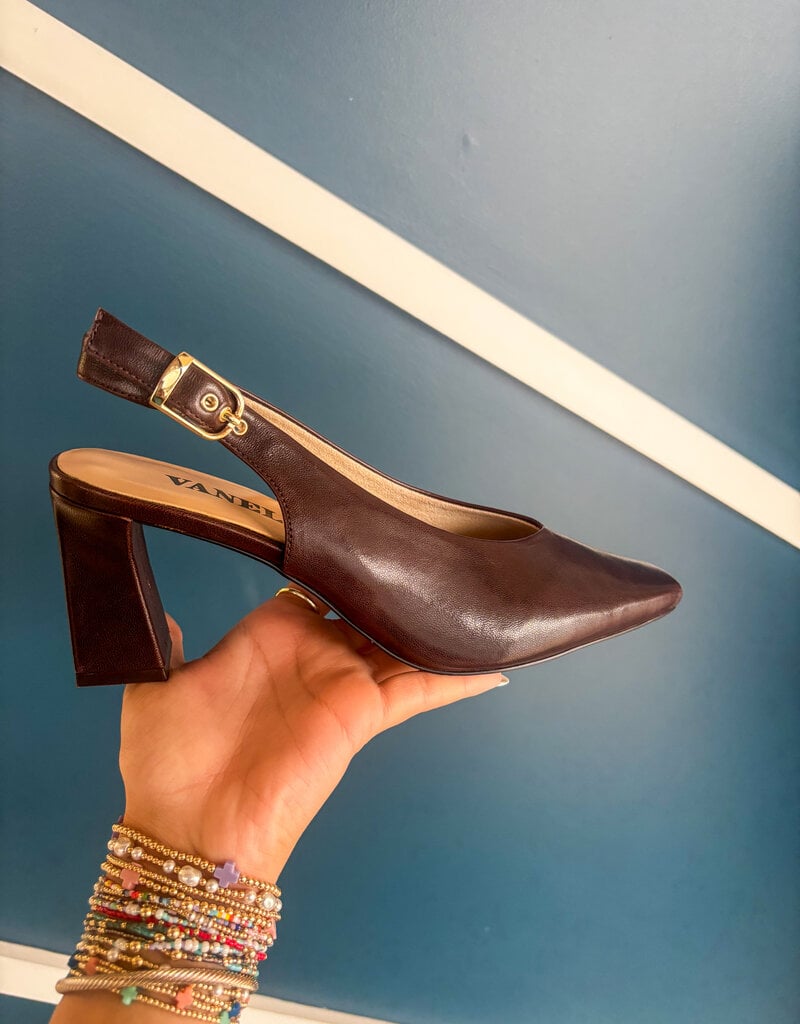 J.HOFFMAN'S Faylyn Napa in Dark Brown