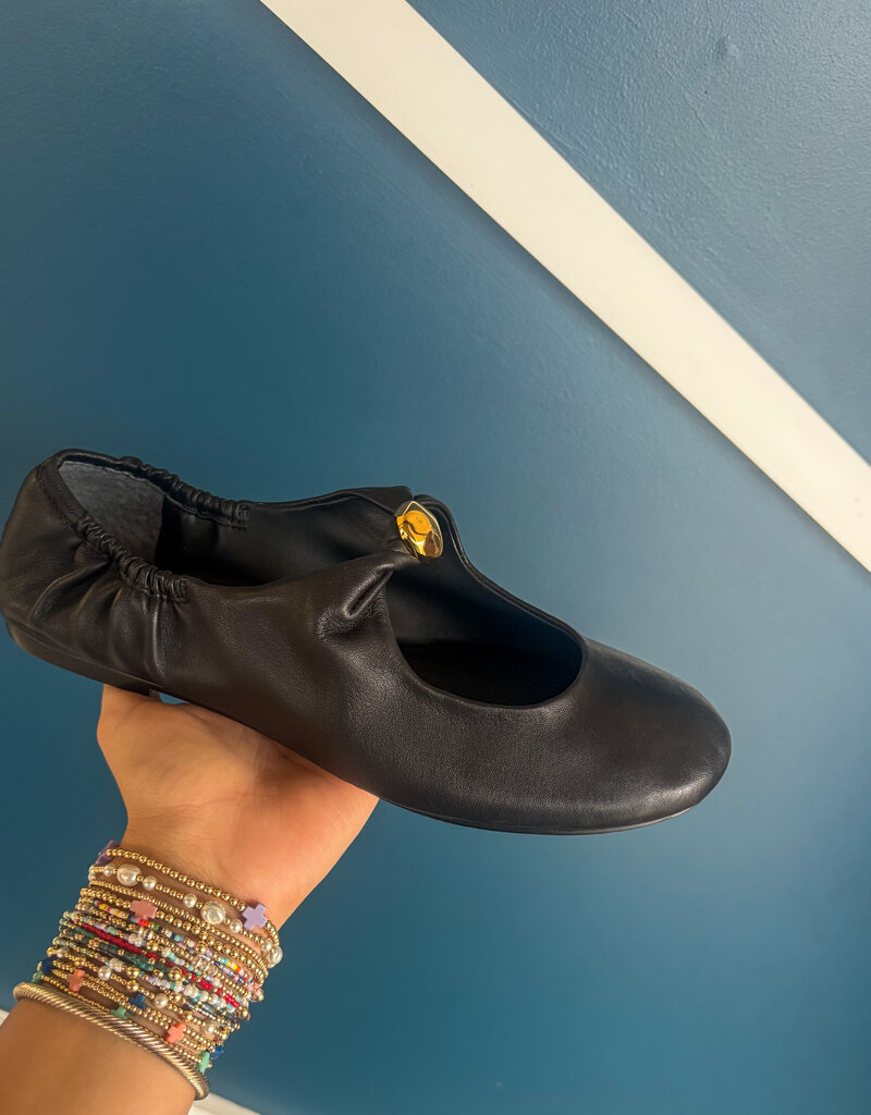 J.HOFFMAN'S Cornel Shoe in Black Leather