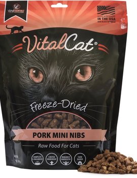 Vital Essentials Vital Essential Freeze-Dried Pork Mini Nibs Cat Food, 12 oz