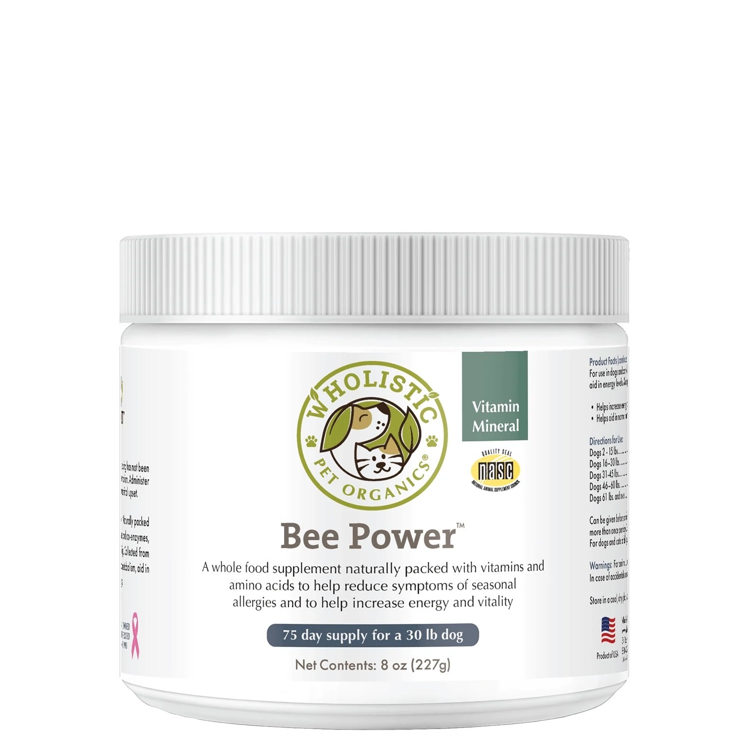 Wholistic Pet Wholistic Pet Organics Bee Power™ 8 oz