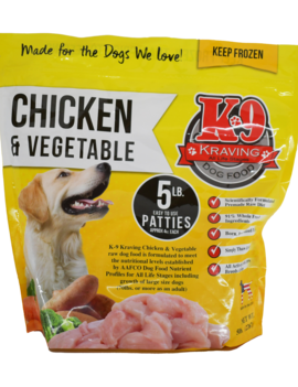 K-9 Kraving K9 Kraving 5lb Chicken Patties