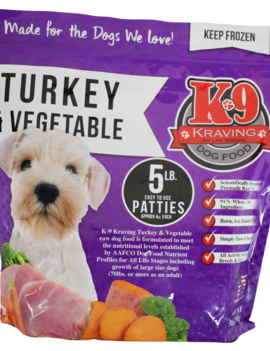 K-9 Kraving K9 Kraving 5lb Turkey Patties