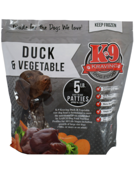 K-9 Kraving K9 Kraving 5lb Duck Patties