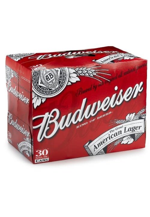 Budweiser Budweiser -30pk Cans