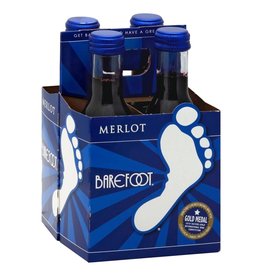 Barefoot Barefoot Merlot -4pk 187ml