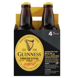 Guinness GUINNESS FOREIGN EXTRA STOUT 4pk