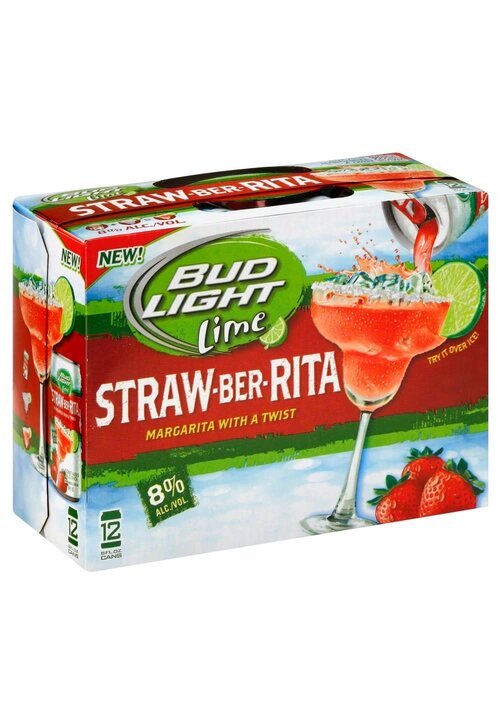 Rita's Bud Light Lime Strawberita 8OZ Can 12-PK