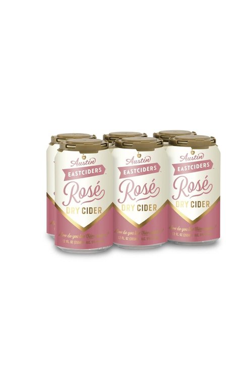 Austin East Ciders AUSTIN ROSE DRY CIDER 6pk Cans