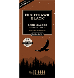 Bota Box Nighthawk Black Dark Malbec -3L Box