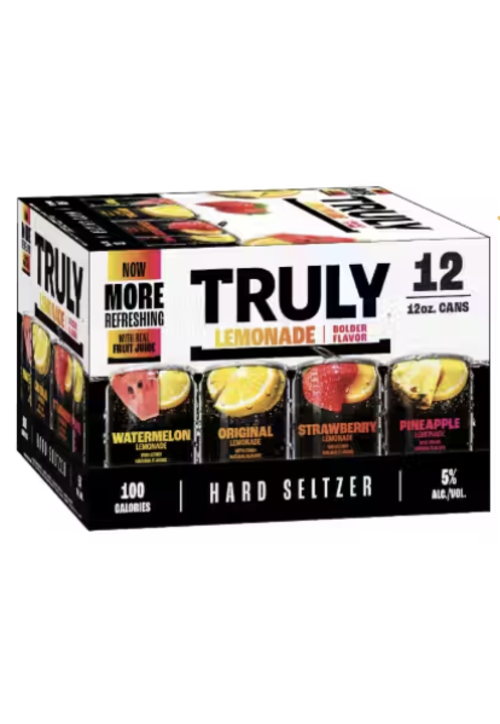 Truly Truly Hard Lemonade Variety Seltzer -12Pk Cans