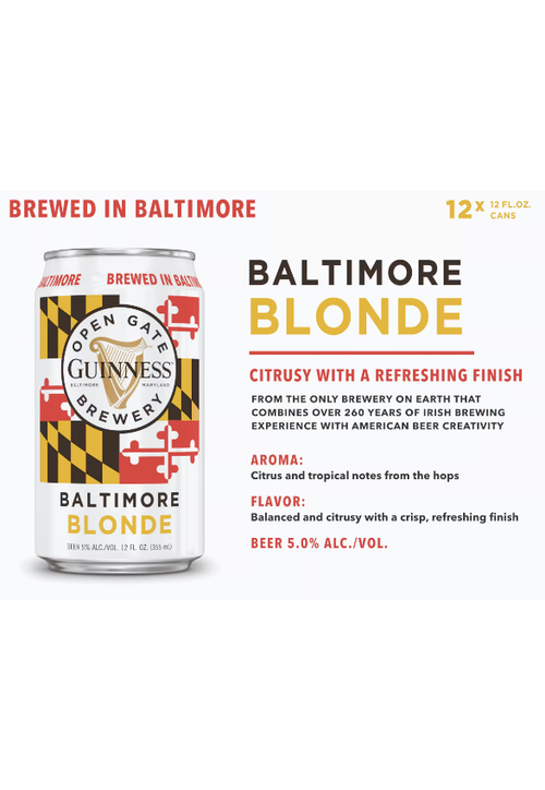 Guinness Guinness Baltimore Blonde - 12pk Cans