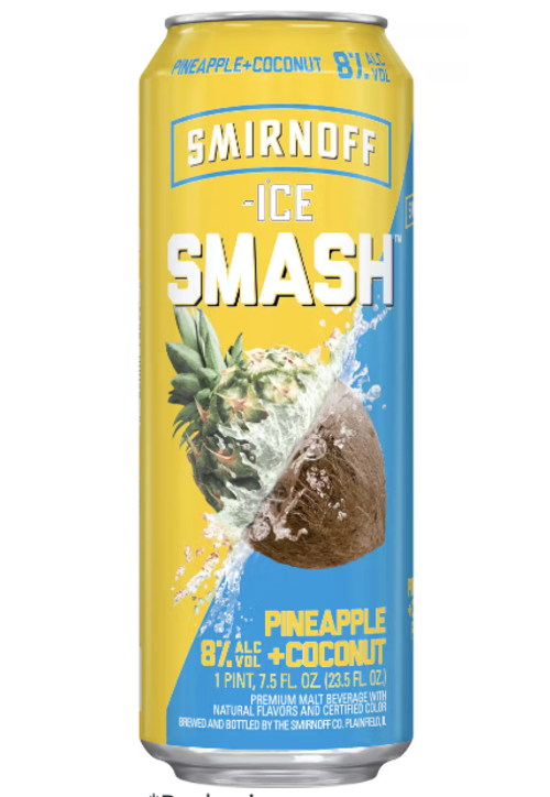 Smirnoff Ice Smash Pineapple Coconut -25oz Can