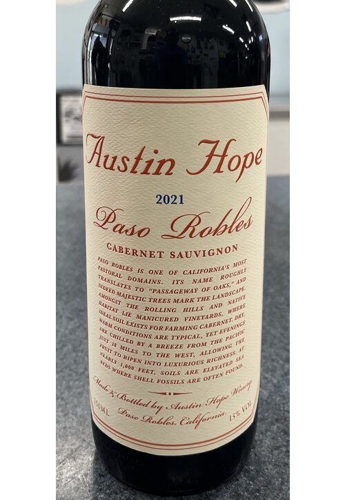 Austin Hope Cabernet Sauvignon -750ml
