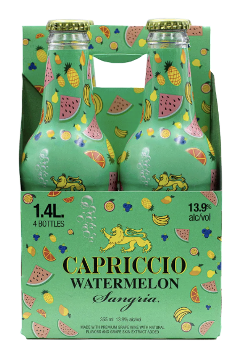 Capriccio Watermelon Sangria -355ml -4pk