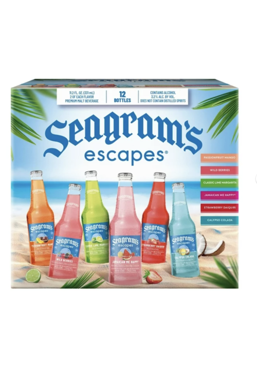 Seagram's Escapes Variety -12pk btl