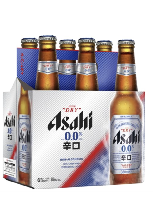 Asahi Super Dry 0.0 Non Alcohol -6-pk