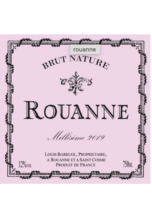 ROUANNE BRUT NATURE ROSE -750ML