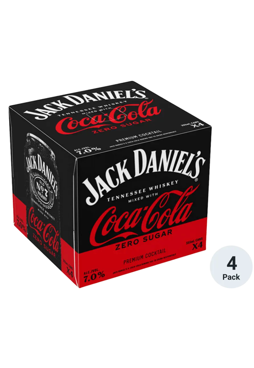Jack Daniels & Coke Zero -4pk- 355ml