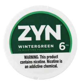 ZYN Wintergreen 15 Nicotine Pouches -6mg
