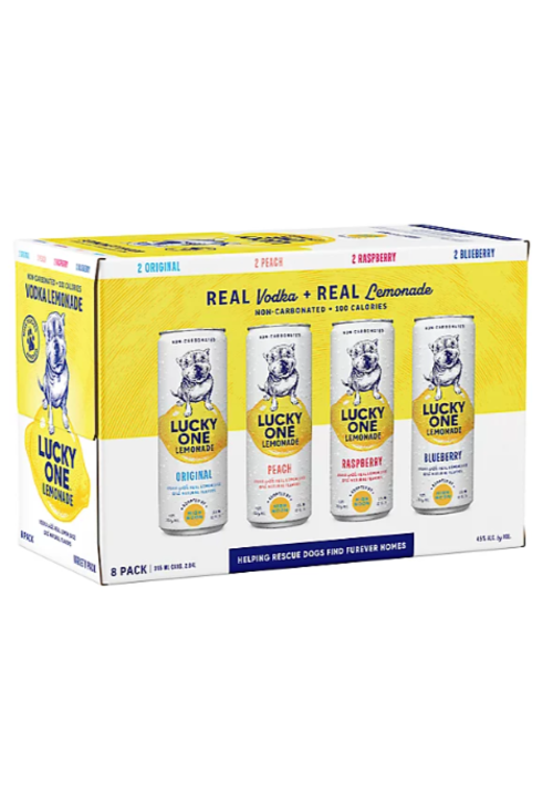 High Noon Lucky One Lemonade Variety -8pk