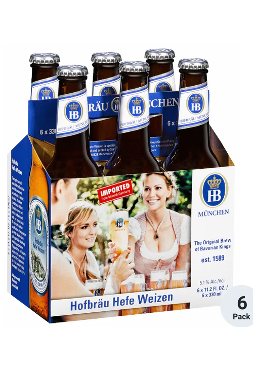 Hofbrauhaus Hofbrau Hefe Weizen - 6pk Btl