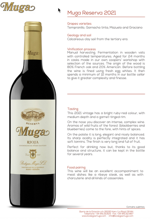 Muga Rioja Reserva - 750ml