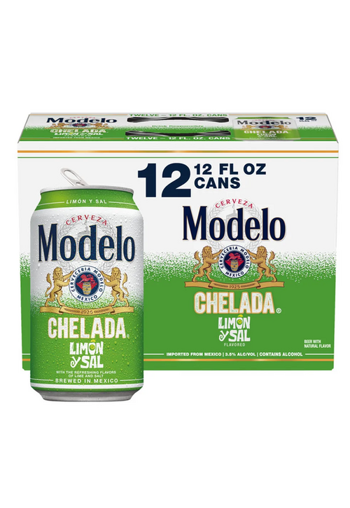 Modelo Chelada Limón y Sal -12-PK Cans