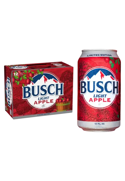 Busch Lt Apple Lager -12 pk Cans