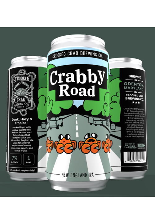 Crooked Crab Crabby Road Hazy IPA - 16Oz Can