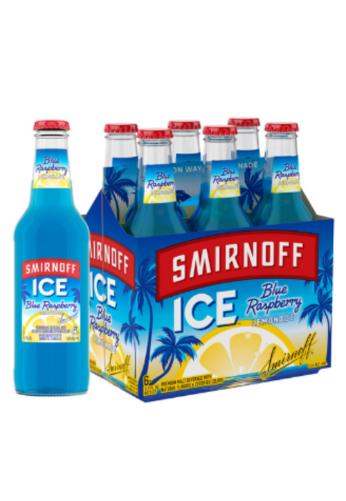 Smirnoff Ice Blue Rasberry Lemonade -6pk Btl
