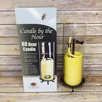 80 Hour Beeswax Candle with Glass Cylinder