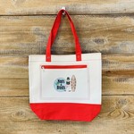 Nuts & Buds Canvas Tote Bag - Red