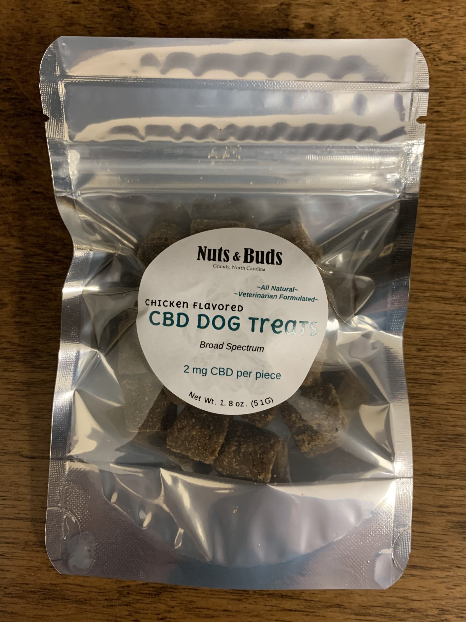 Nuts & Buds CBD infused Dog Treats 2mg Nuts and Buds