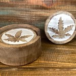 Wood Cannabis Coasters