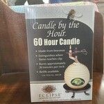 60 Hour Round Beeswax Candle