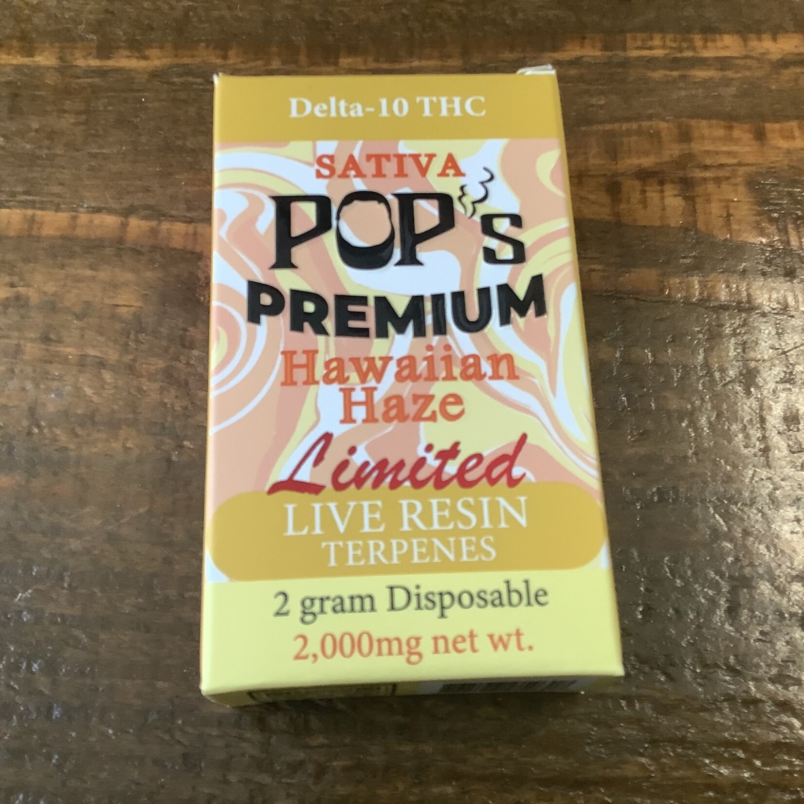 POP’s Premium D8 (Hawaiian Haze) - 2g Cart