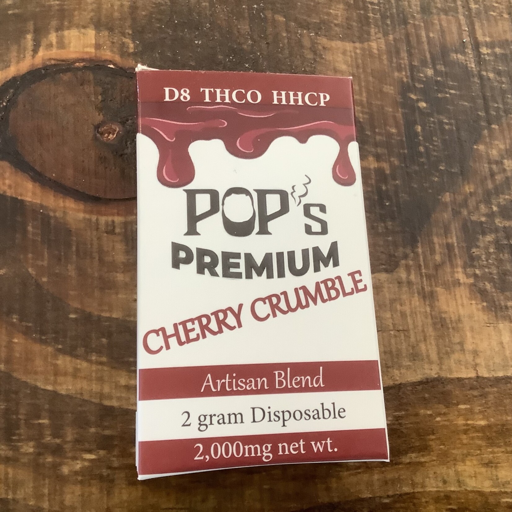 POP’s Premium D8 cart ( Cherry Crumble - THCO & HHCP) 2g