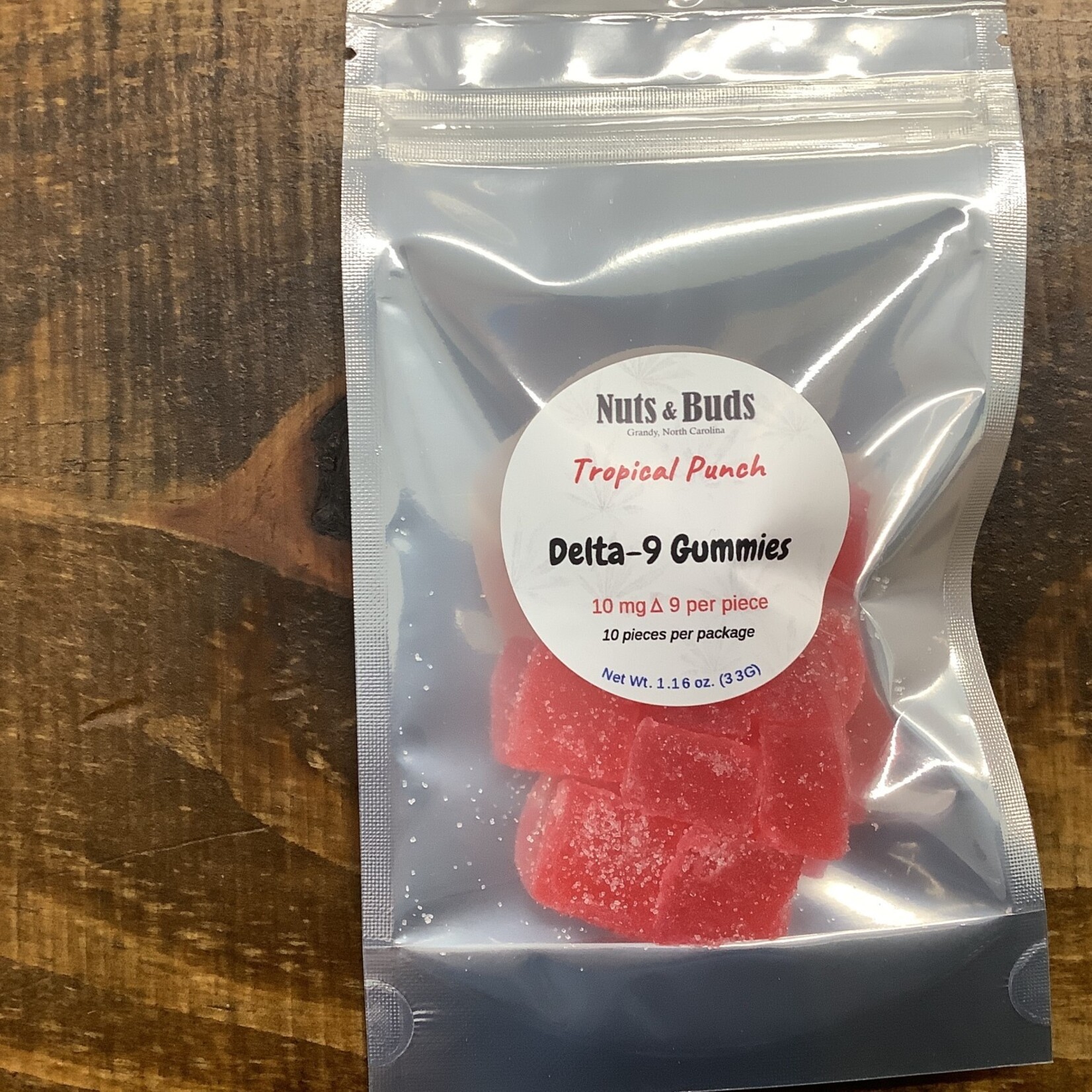 Nuts and Buds (Delta 9) Tropical Punch- 10mg per gummie