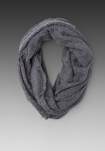 Paula Bianco Paula Bianco Infinity Scarf - Steel