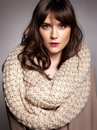 Paula Bianco Paula Bianco Chunky Knit Infinity Scarf - Cream