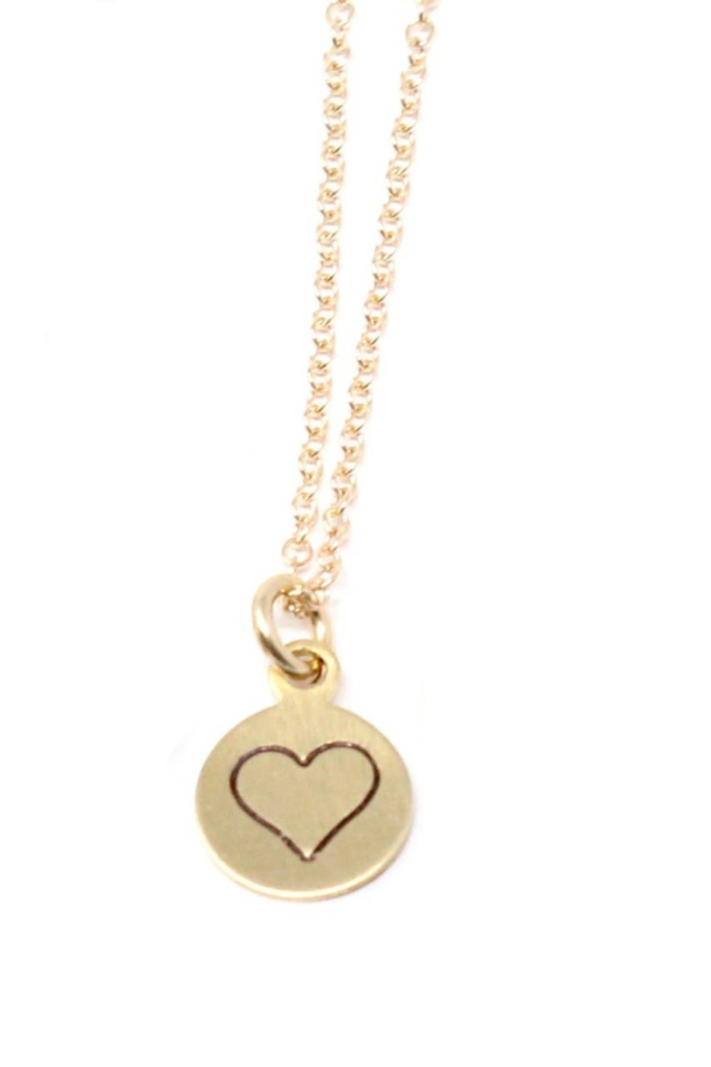 Crafts & Love Stamped Heart Necklace
