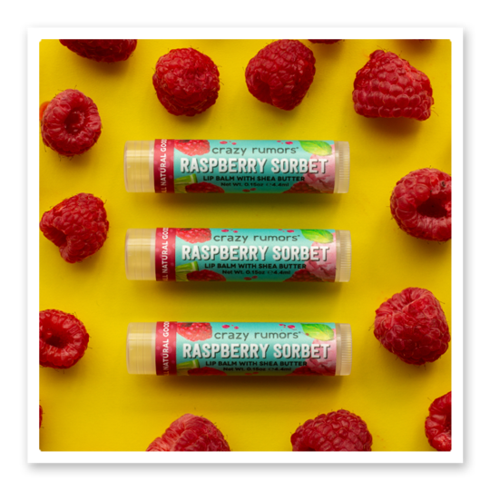 Crazy Rumors Raspberry Sorbet Lip Balm