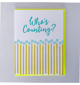 DeLuce Design Who's Counting Birthday card